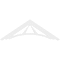 Ekena Millwork Pitch Stanford Architectural Grade PVC Gable Pediment, 60"W x 20"H x 1"P (8/12) GPP060X020X100STA - alternate 3